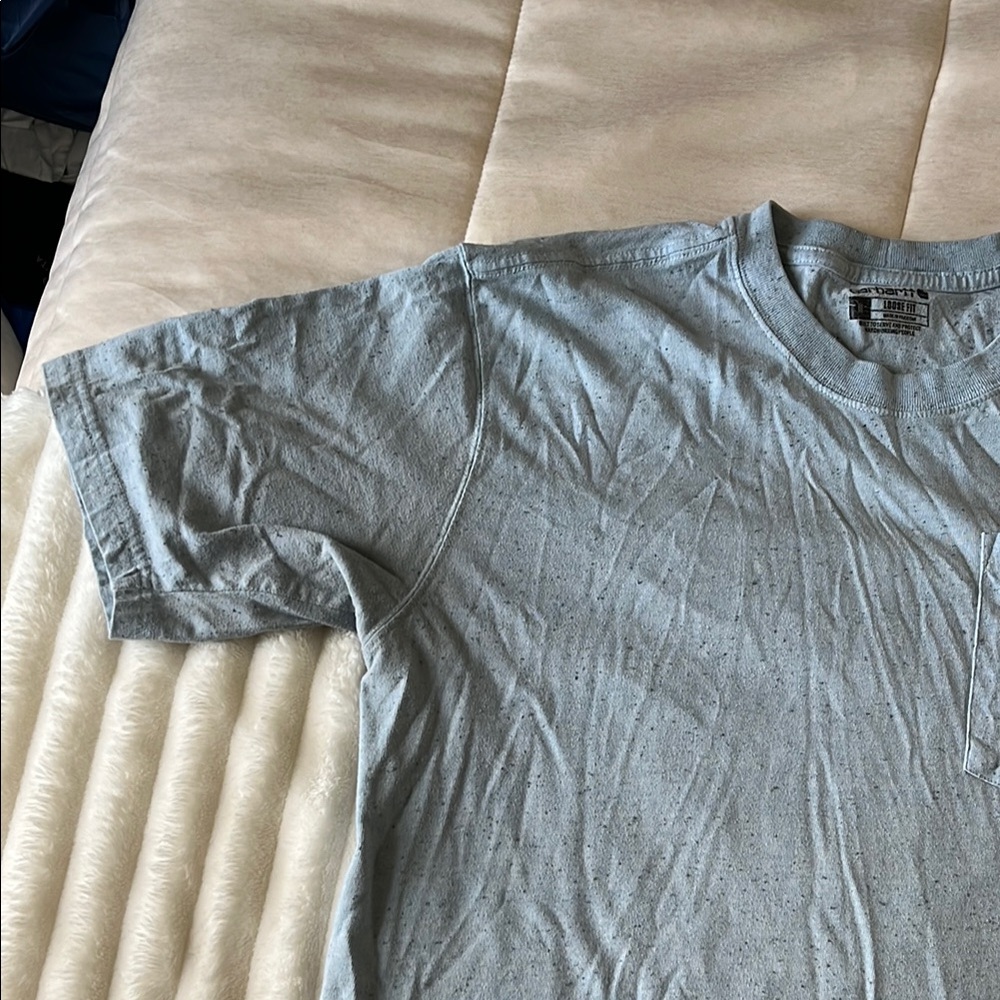 Carhartt Men's Blue Pocket T-Shirt - Picture 3 of 10